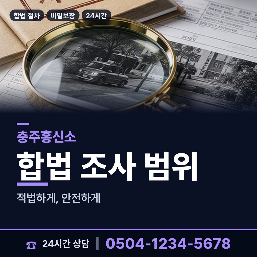 충주 문화동 불륜증거 상담 안내